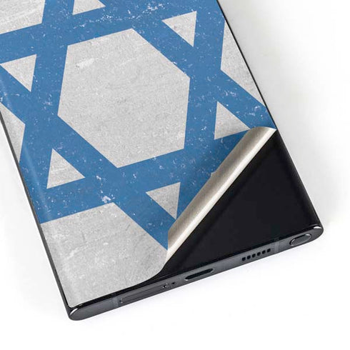 Israel Flag Distressed Galaxy Skins